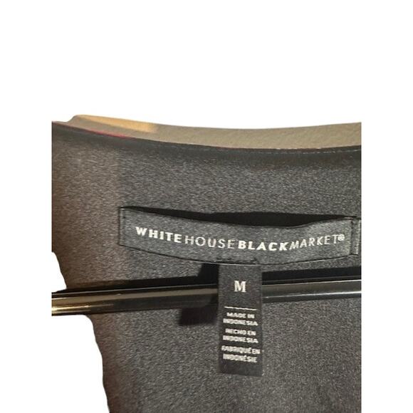 WHBM Bohemian V-Neck Floral Wide Sleeves Blouse Top Red Multi-Color Boho Women M - Picture 8 of 9